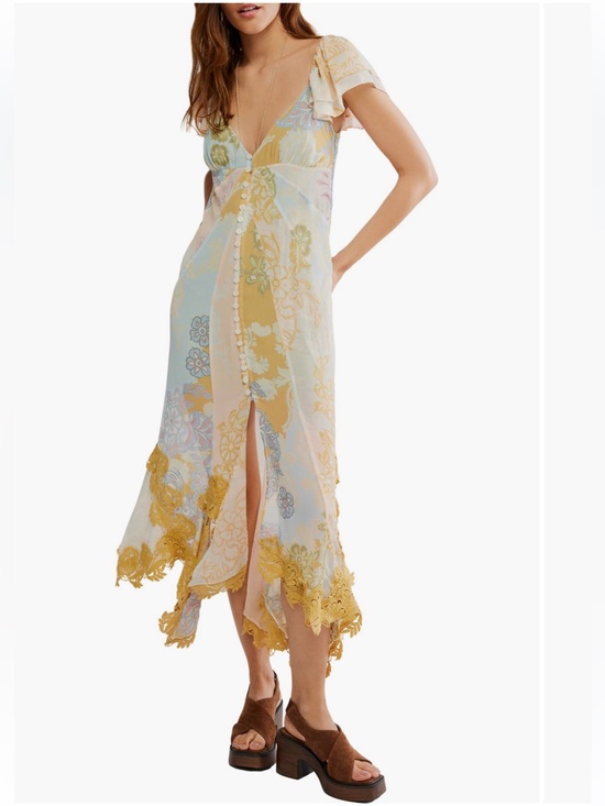Free People Dresses & Skirts - Free People Bali Aurora Flutter Sleeve Midi Dress